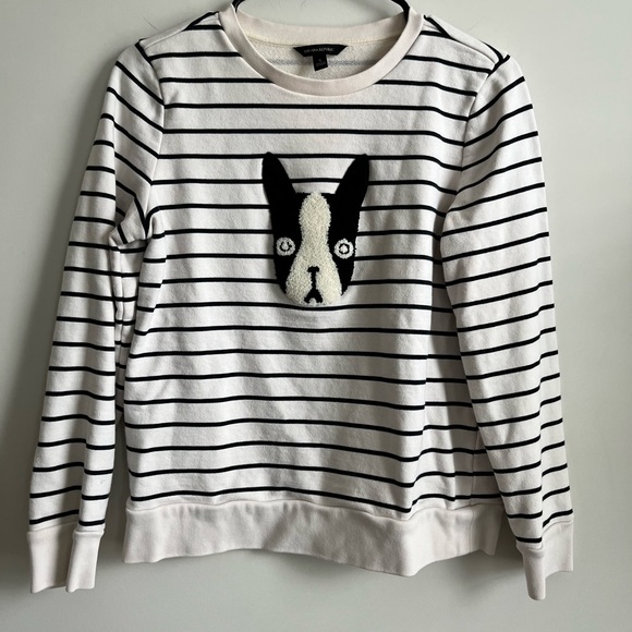BANANA REPUBLIC Boston/Frenchie Sweatshirt Sz small - Picture 3 of 11